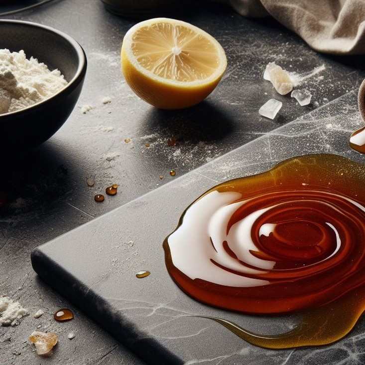 Przepis na pişmaniye, gorący karmel mieszany z mąką